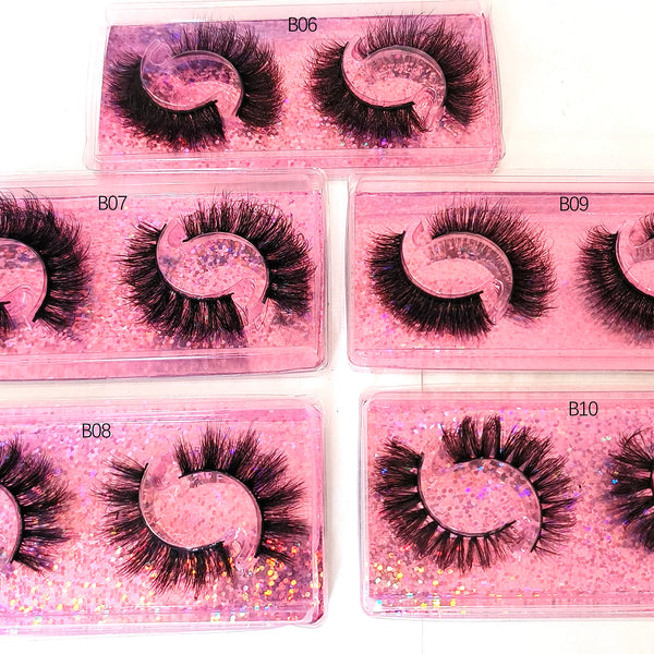 5/10/30/50/100 Boxes 2 Pairs 3D Mink Lashes - Faux Mink Fluffy - Bulk Wispy Eyelashes