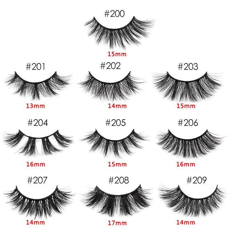 10 Pairs Wholesale Eyelashes - 3d Mink Lashes - False Lashes In Bulk