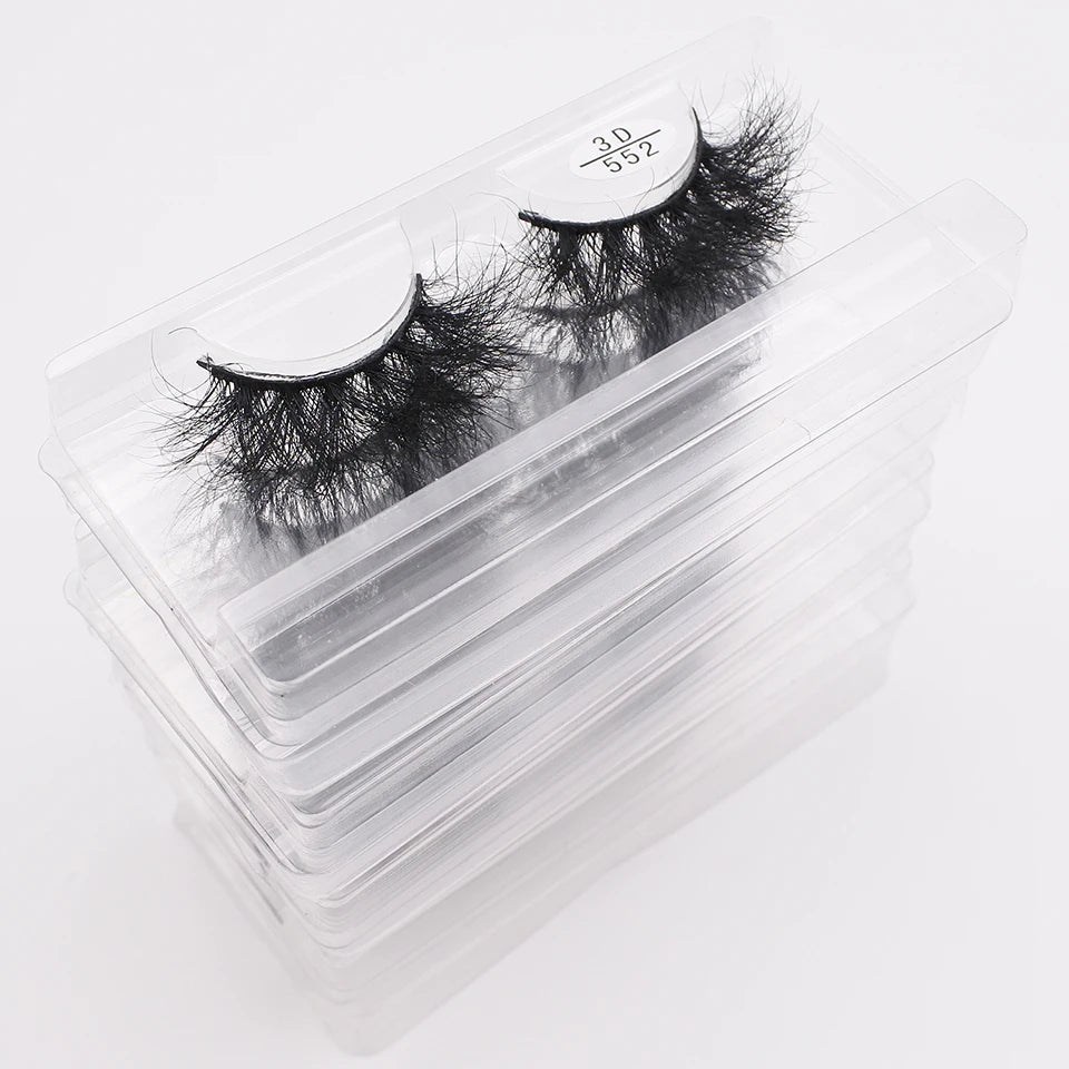 5/30/50 High Quality Thick Wispy Mink Eyelashes - Wholesale Bulk Fluffy Wispy Mink Eyelashes
