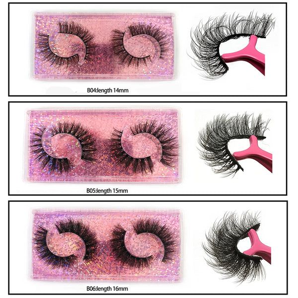 5/10/30/50/100 Boxes 2 Pairs 3D Mink Lashes - Faux Mink Fluffy - Bulk Wispy Eyelashes