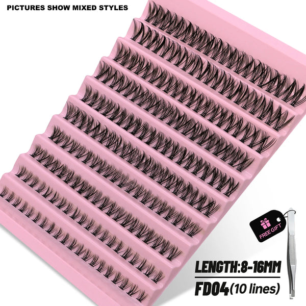 Mixed Faux Mink Cluster Eyelash Tray - Eyelash Extension - Volume Individual Lashes