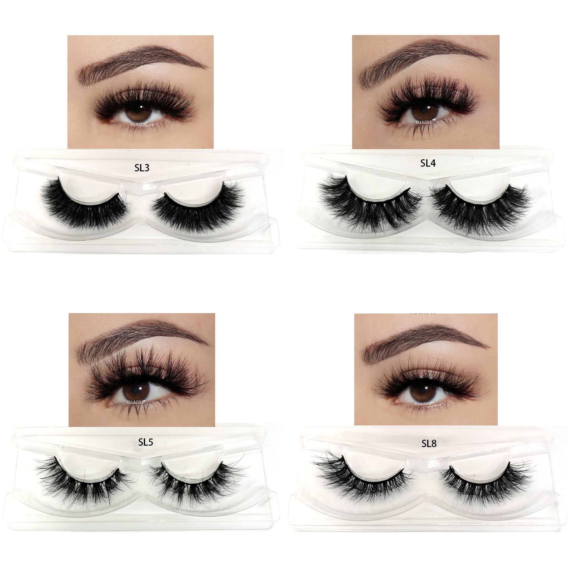 Wholesale Bulk 3D Mink Eyelashes 30/50/100PCS