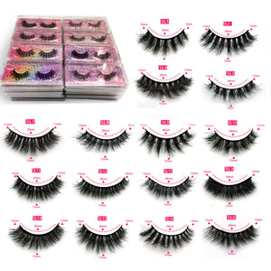 Bulk Wispy Wholesale Eyelashes 30/50/100 Pairs Faux 3D Mink Lashes Fluffy Thick False Eyelashes In Bulk