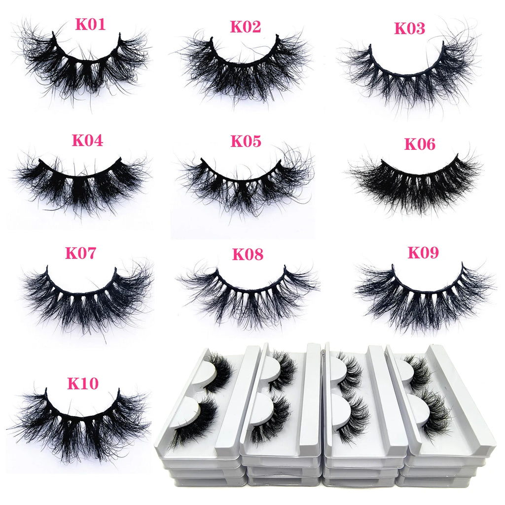 10 20 Pairs Fluffy Faux Mink Lashes Wholesale Wispy Mink Eyelashes Divine Designz Cosmetics