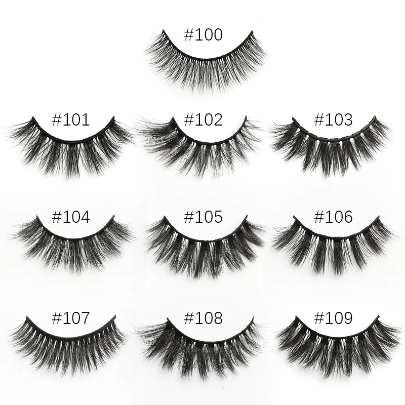 Wholesale Eyelash Bundles - 20/30/40/50/100 Pairs - Natural Long Faux Mink Lashes