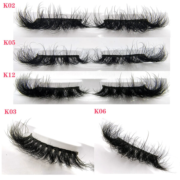 10/20 Pairs Fluffy Faux Mink Lashes - Wholesale Wispy Mink - Eyelashes Bulk