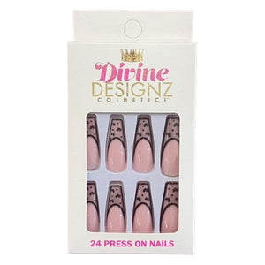 24 pcs Reusable Press On Nails