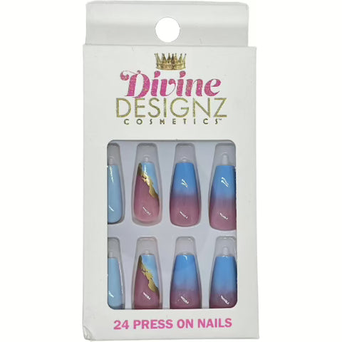 24 pcs Reusable Press On Nails