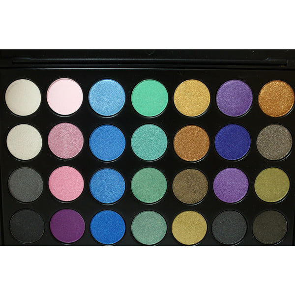 28 Colors Classic Shimmer Eyeshadow Palette - Divine Designz Cosmetics