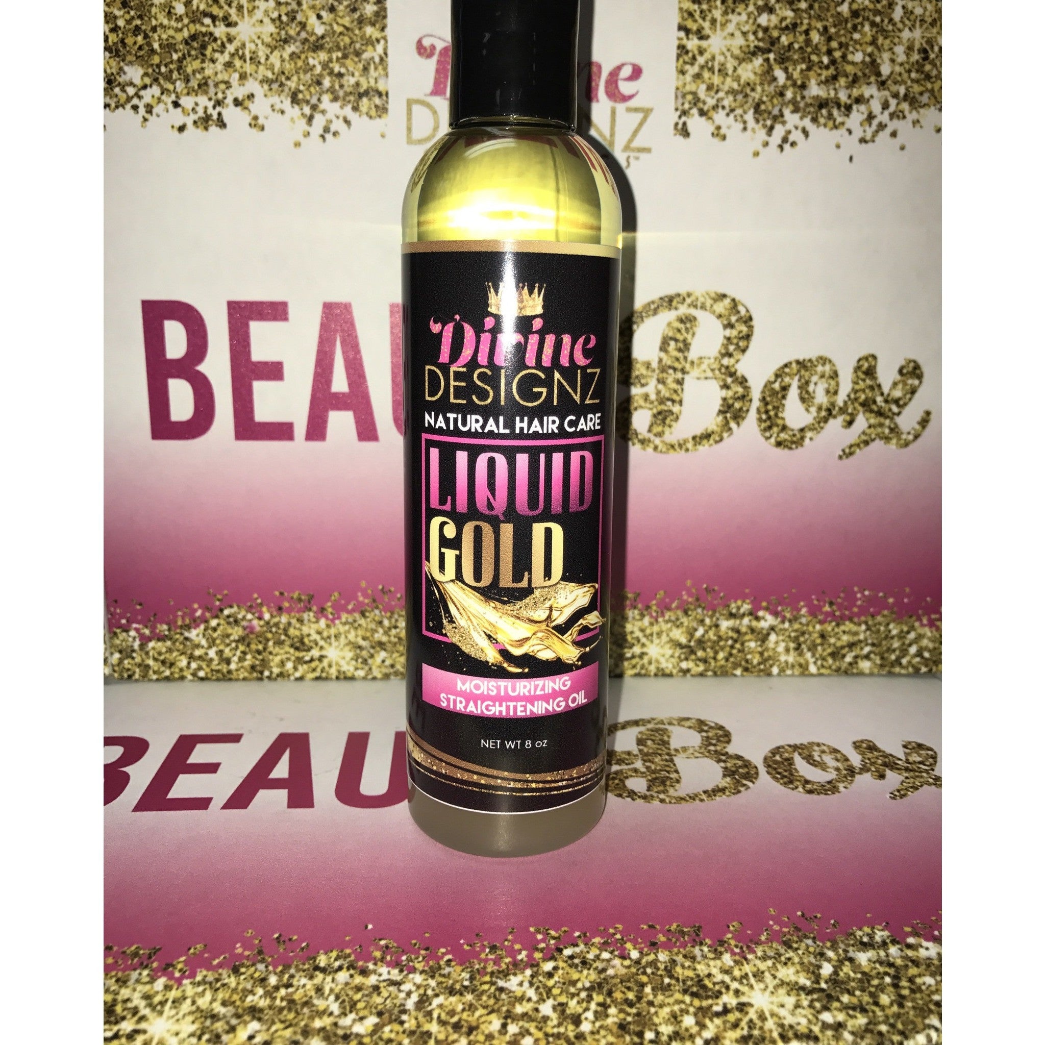 Liquid Gold Straightening Oil - Divine Designz Cosmetics