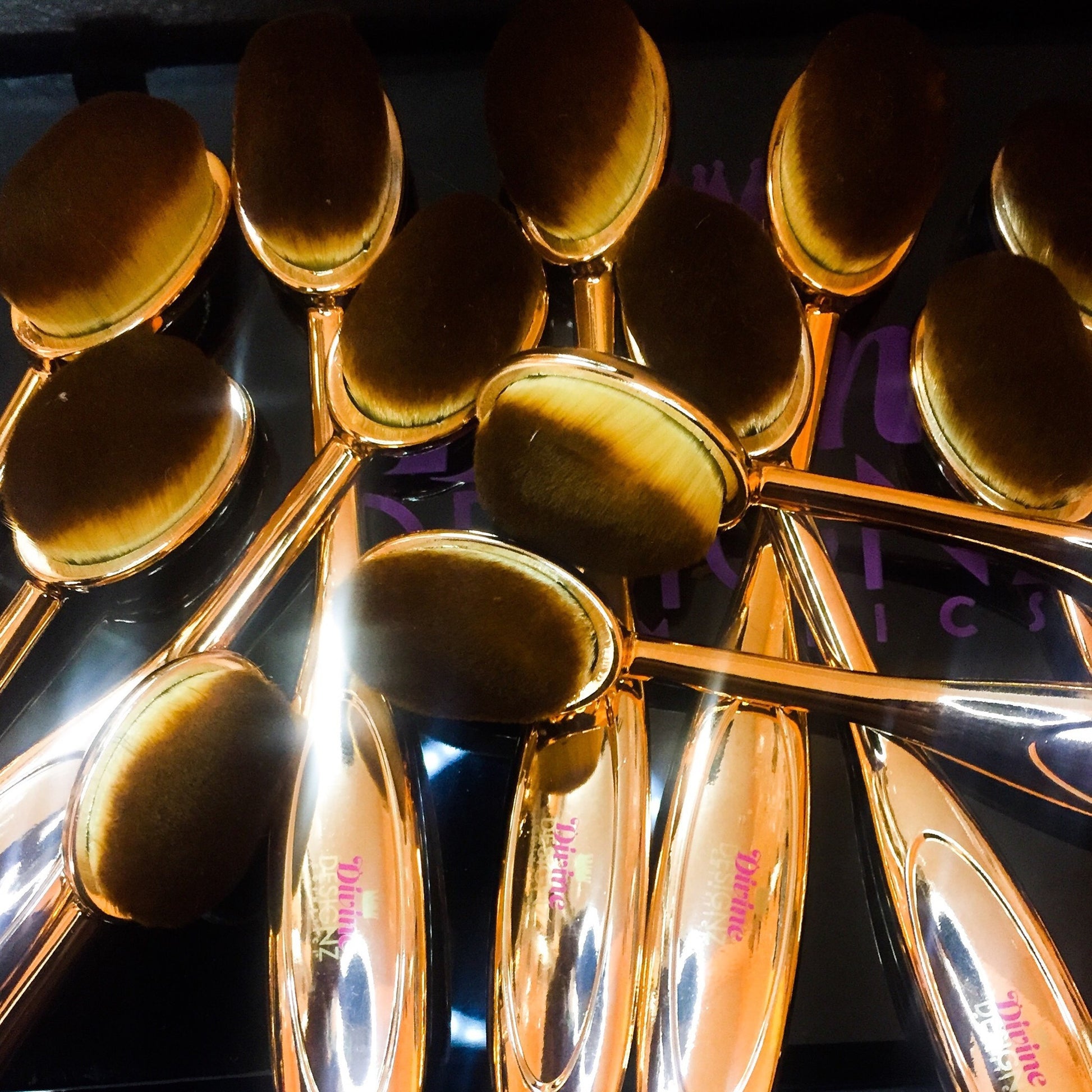 Rose Gold Flawless Face Brush - Divine Designz Cosmetics