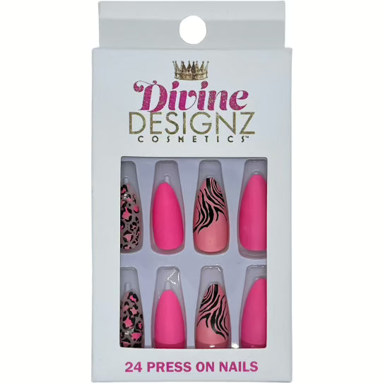 24 pcs Reusable Press On Nails